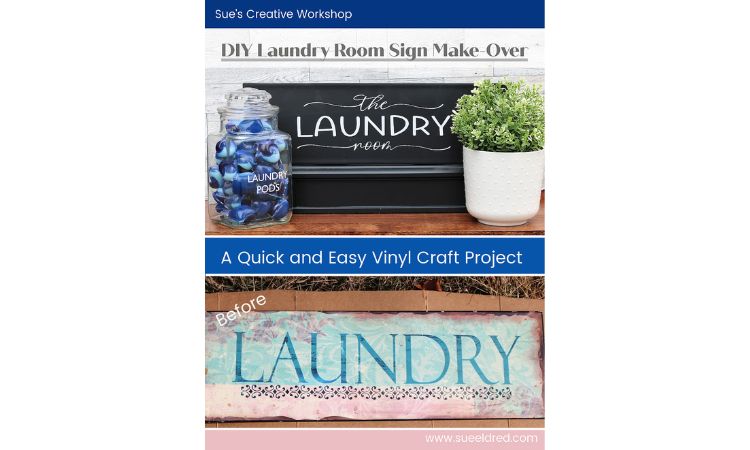 Laundry Room Sign Makeover